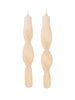 Stabkerze Twist 2er Set, in mehreren Farben
