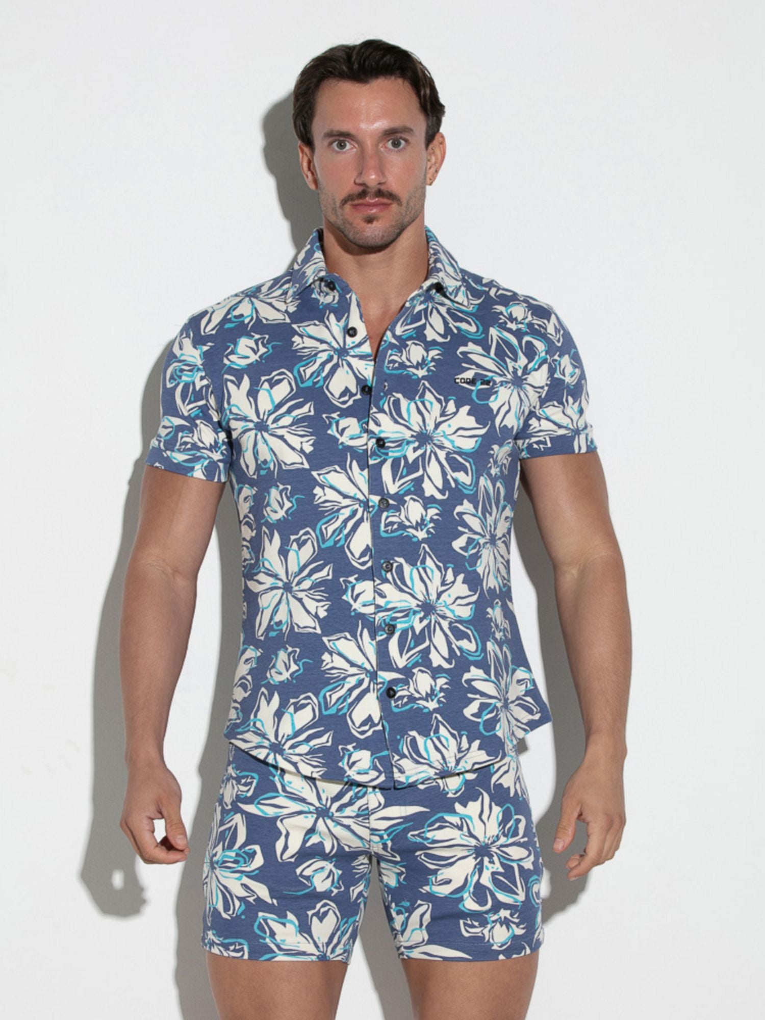 CODE 22 NAVY Stretch Hemd 9721 Code 22 Kleidung & Accessoires:Herren:Herrenmode:Shirts & Hemden:Freizeithemden & Shirts nudosz.myshopify.com