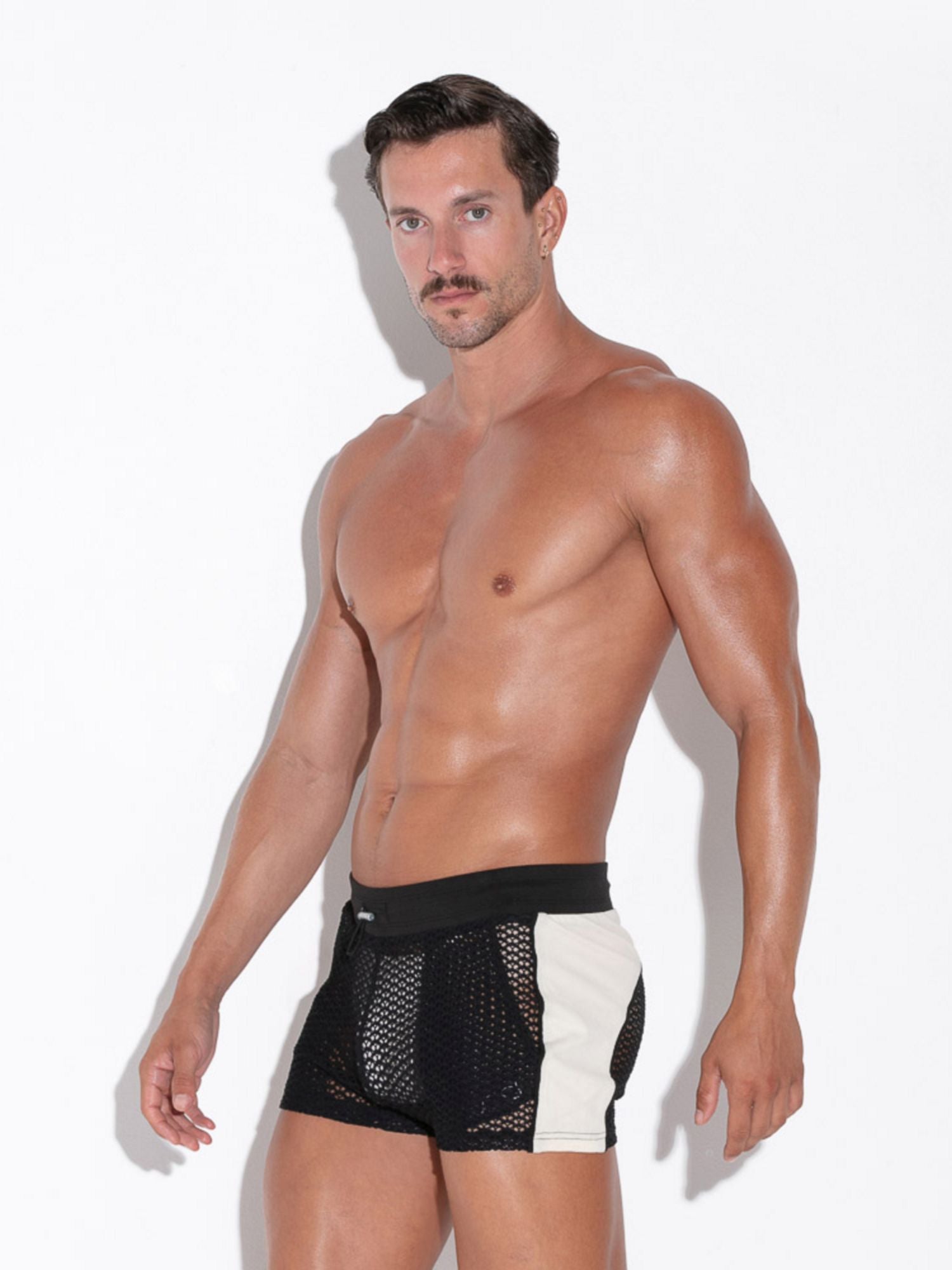 CODE 22 Openwork Mini Short 9736 Code 22 Kleidung & Accessoires:Spezielle Anlässe:Erotik:Herrenunterwäsche nudosz.myshopify.com