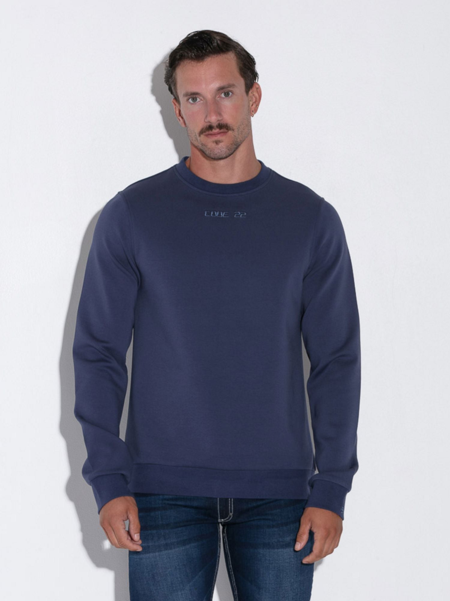 CODE 22 Essential Herren Sweater 9745, Sweatshirt Langarm T-Shirt