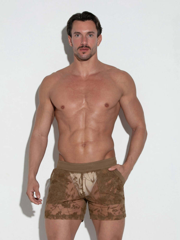 CODE 22 LACE EMBROIDERED SHORT 9762, kurze Hose Code 22 Kleidung & Accessoires:Spezielle Anlässe:Erotik:Herrenunterwäsche nudosz.myshopify.com