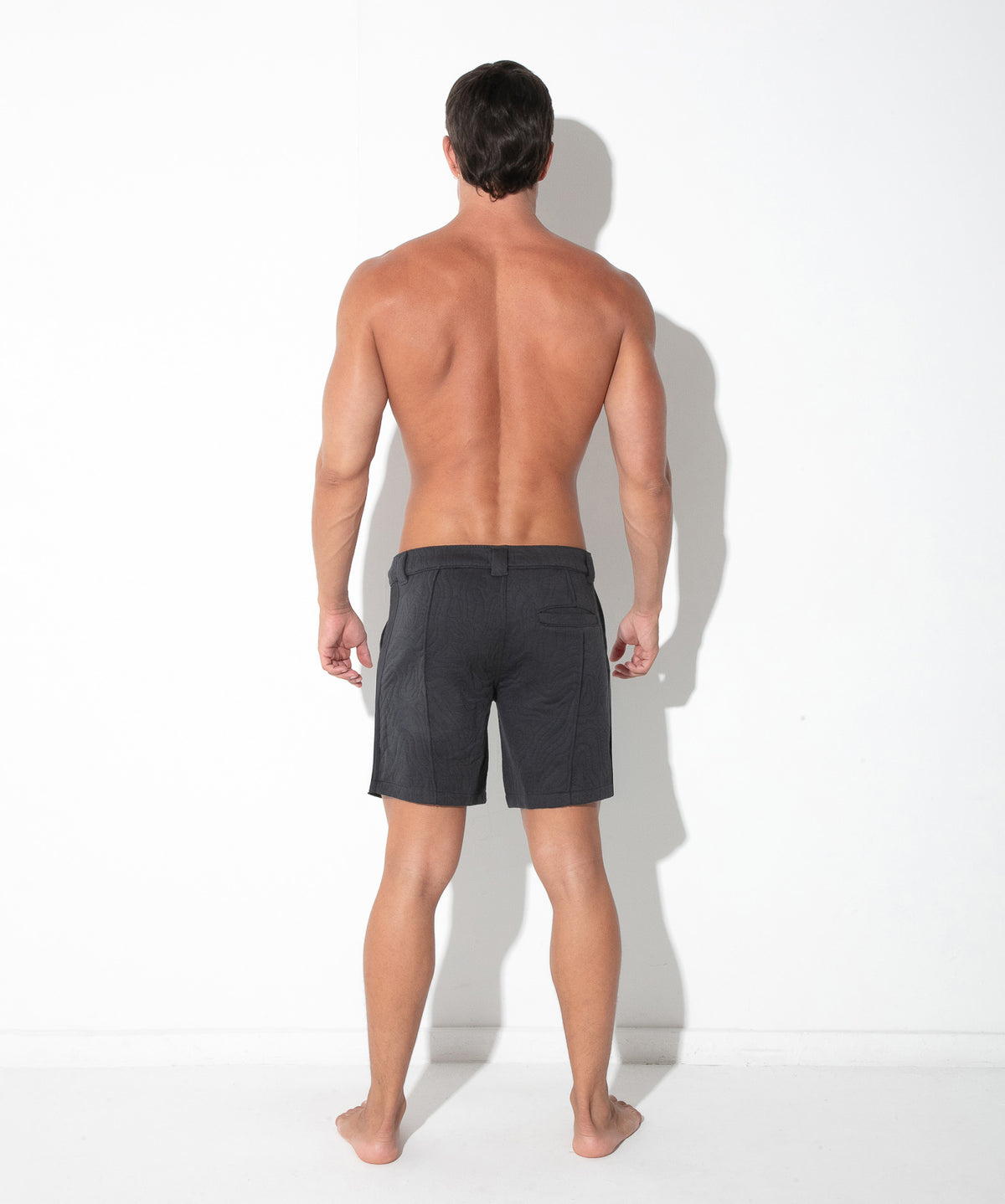 Gesteppte Shorts mit Druckknopf-Details 9788