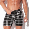 Code 22 - CAMERON PLAID SHORT 9792, short chino trousers in a check pattern