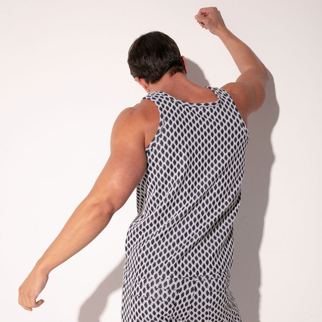 CODE 22 KNITTED TANKTOP, sleeveless knitted shirt - 7002 