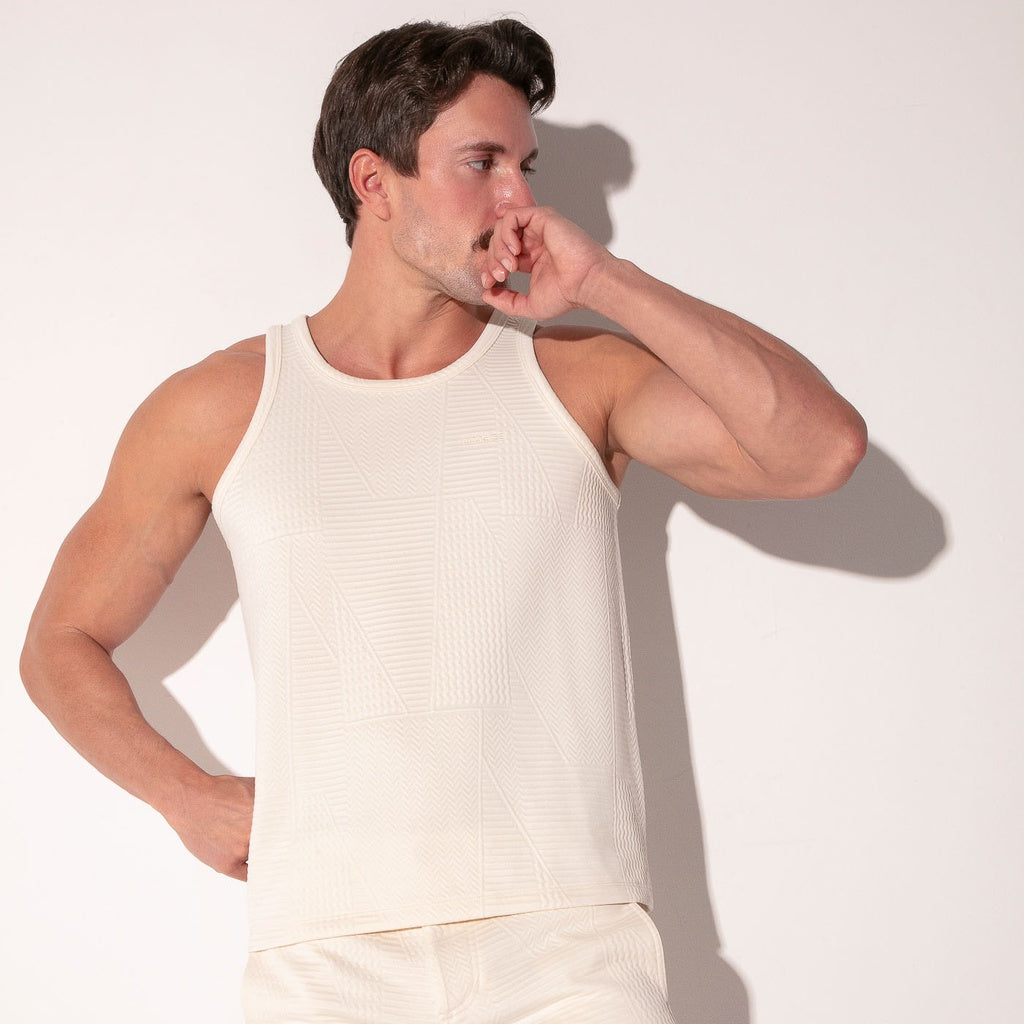 CODE 22 Débardeur jacquard ajouré - 9627 