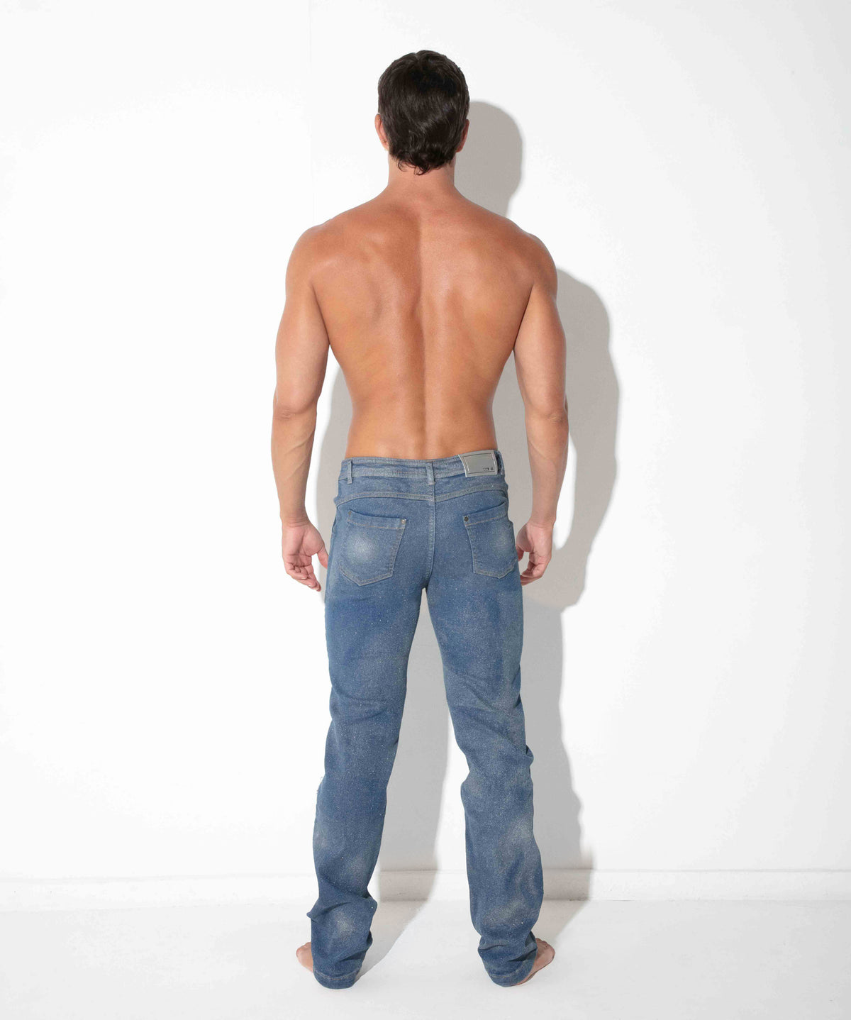 Metallic-Jeans Slim Fit 9835 – Silber - Code 22 - Shop Deutschland Noodosz