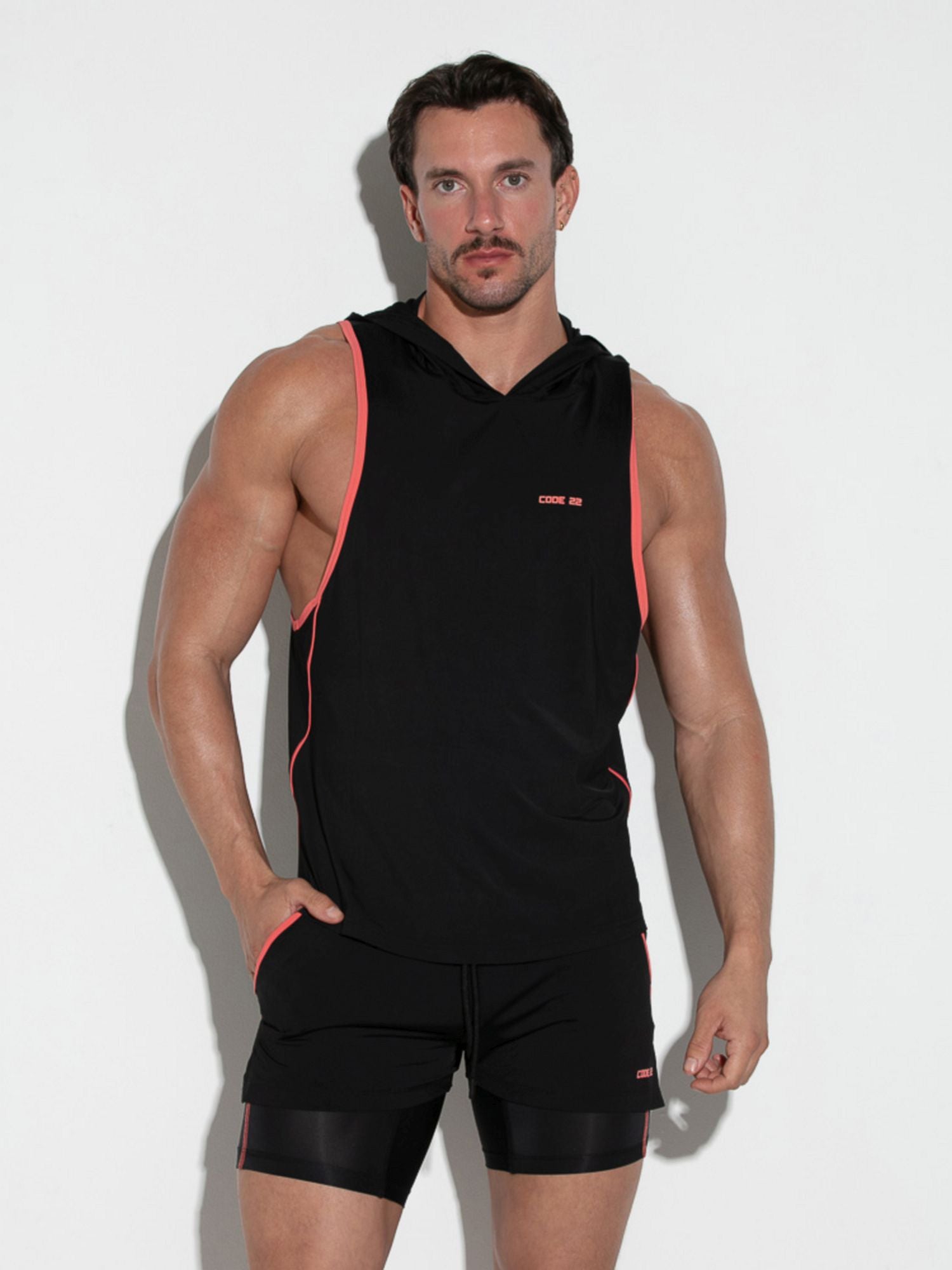CODE 22 TRAINING HOODED TANK 9936, ärmelloser Trainingshoody Code 22 Kleidung & Accessoires:Herren:Herrenmode:Jacken, Mäntel & Westen nudosz.myshopify.com