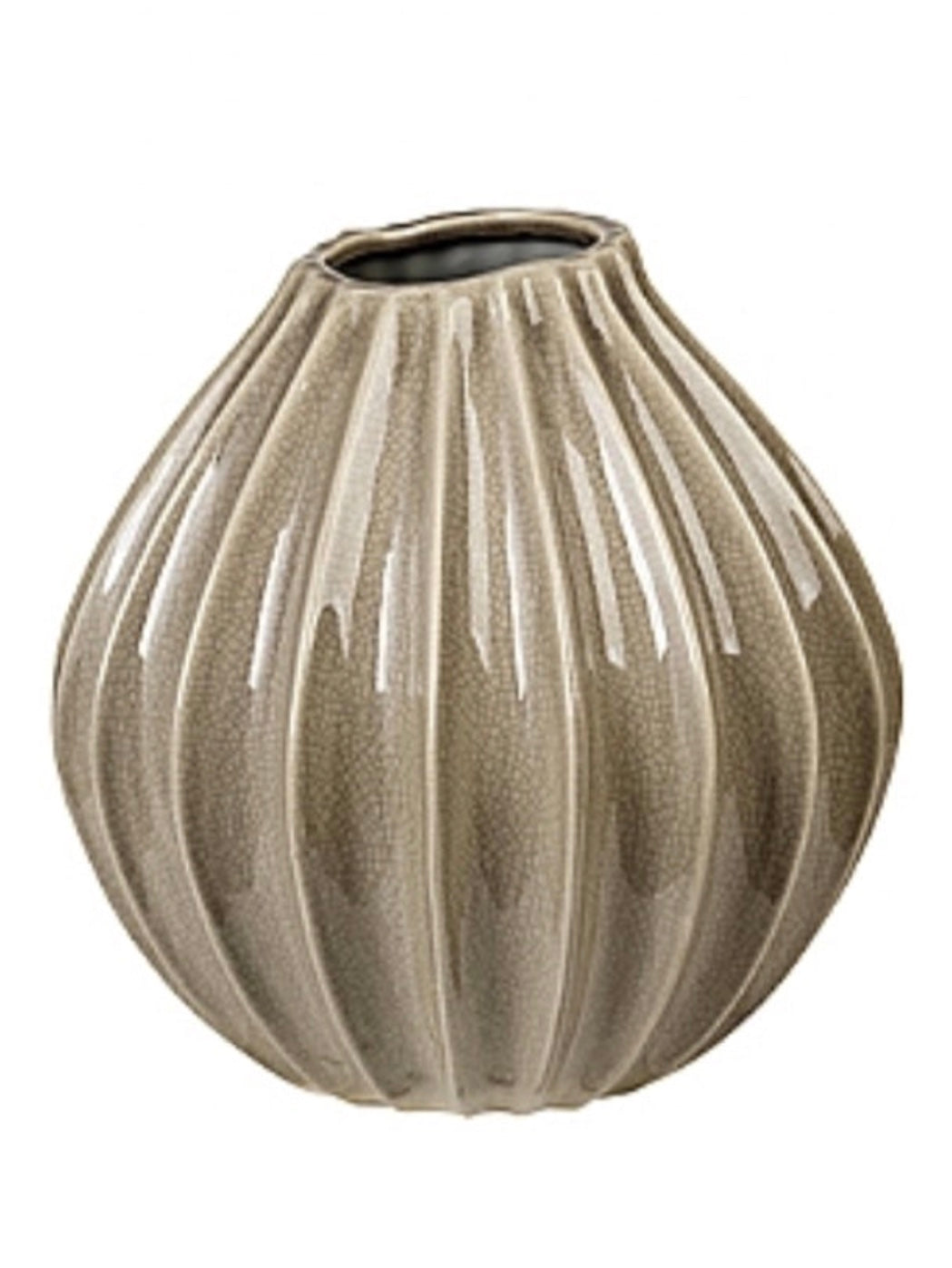 Vase Wide M rainy day (sand)