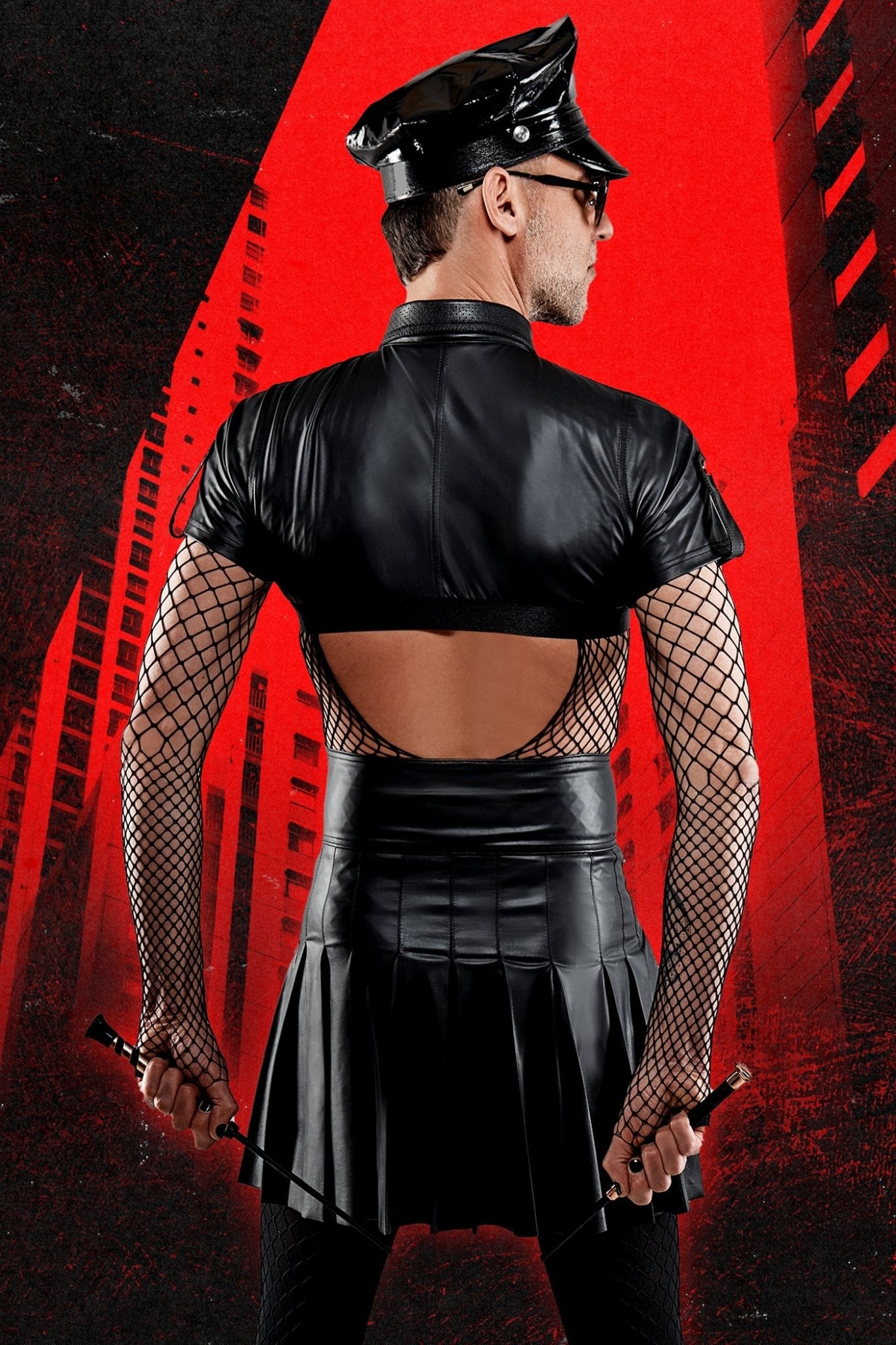 halblanger Rock BOJavier001 schwarz - 2XL - Regnes Fetish Planet - Shop Deutschland Noodosz