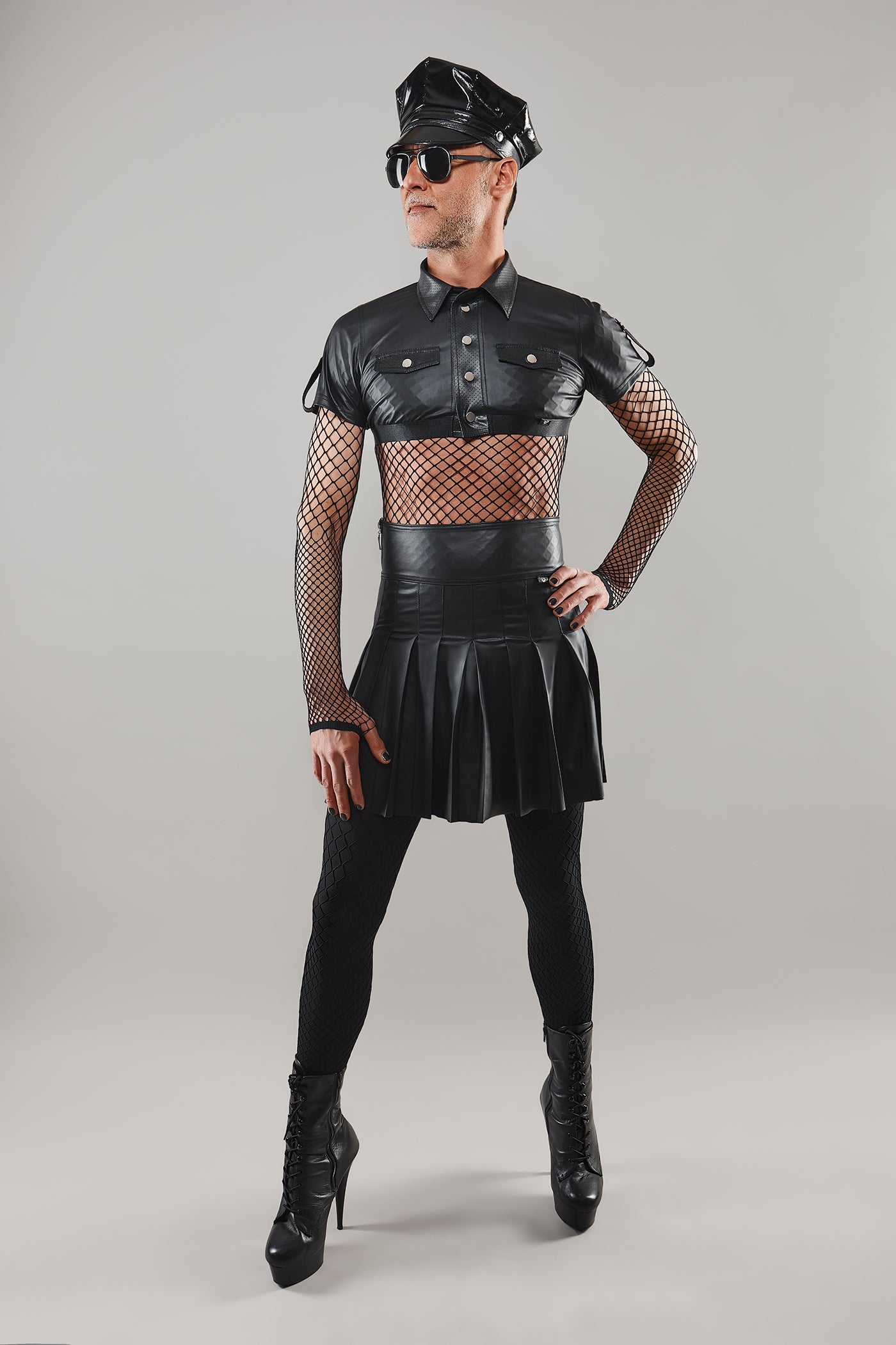 halblanger Rock BOJavier001 schwarz - 2XL