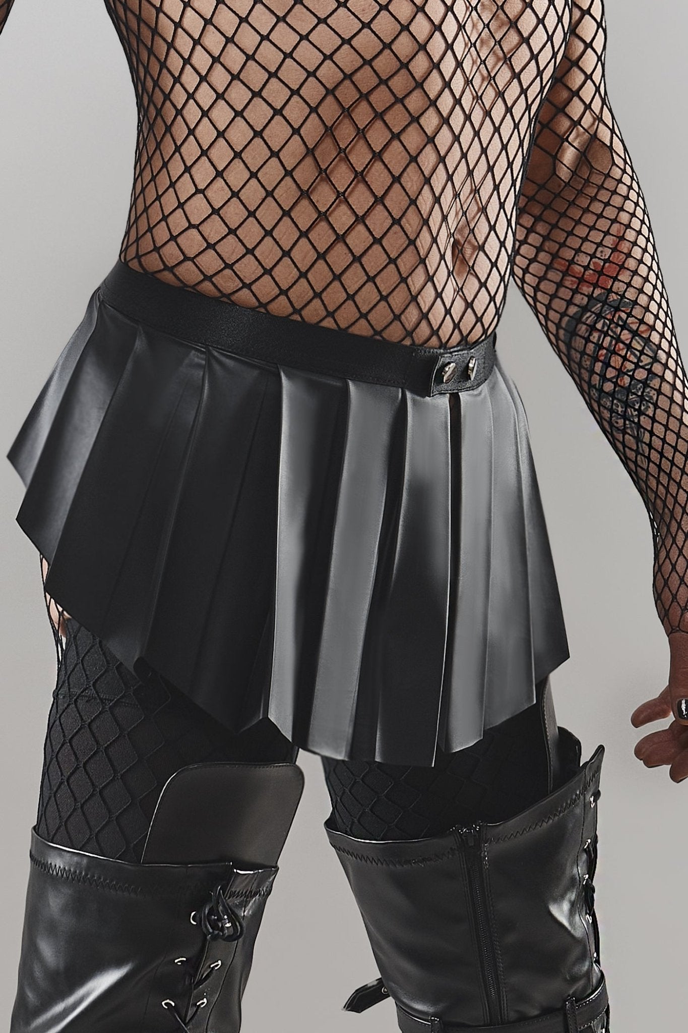 kurzer Rock BOJulian001 schwarz - 2XL - Regnes Fetish Planet - Shop Deutschland Noodosz
