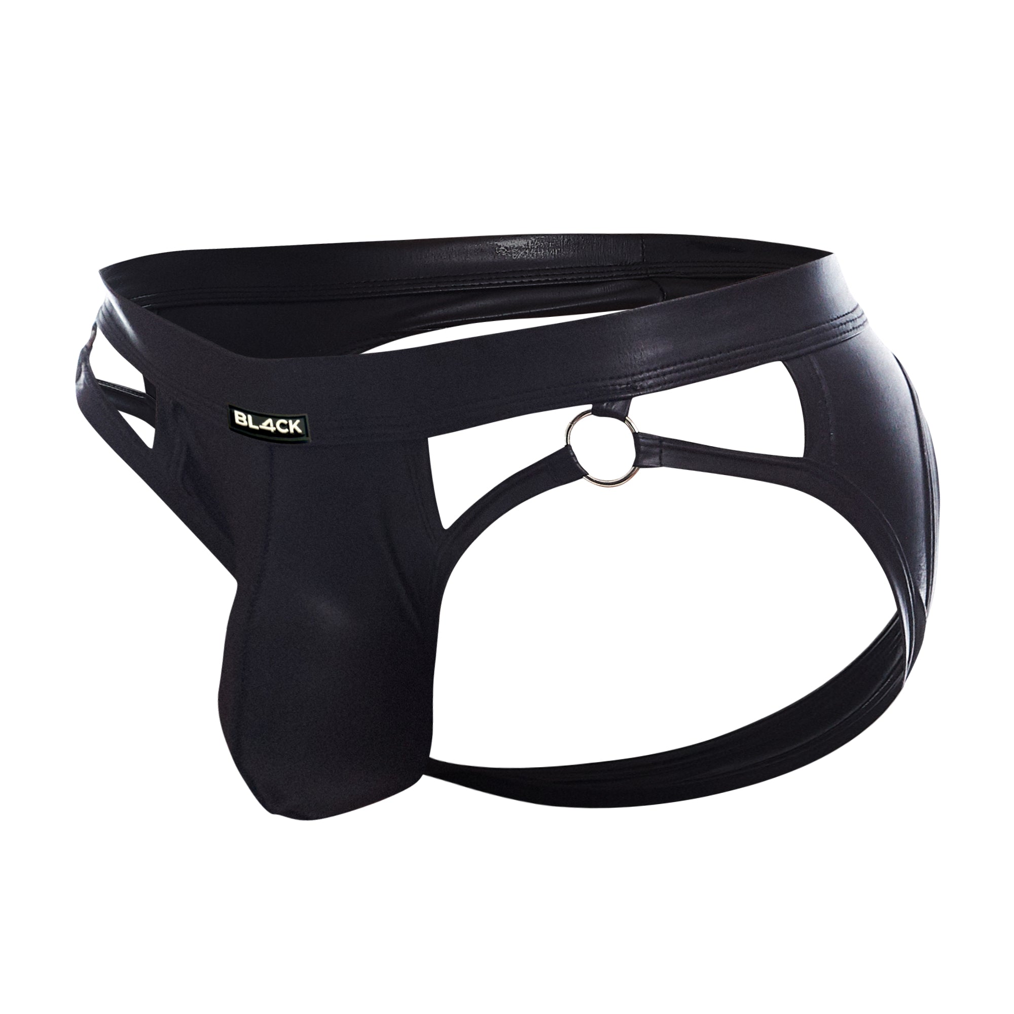 schwarzer Wetlook Jockstrap BL4CK02 - XL