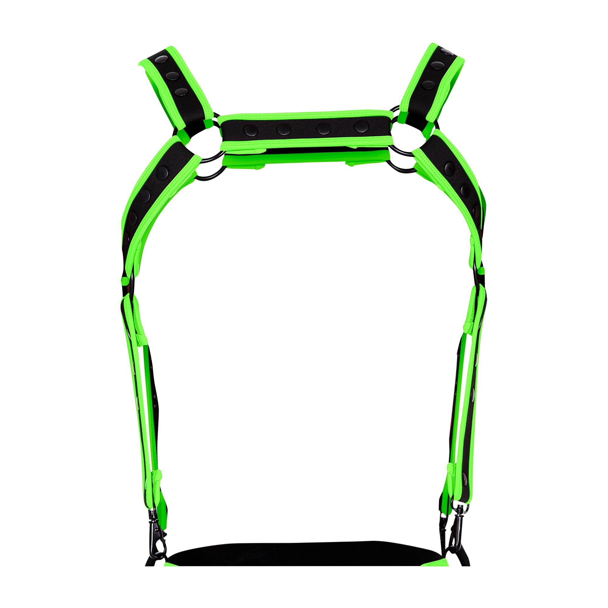 schwarz/grüner Brust-Harness 05 - OS-3