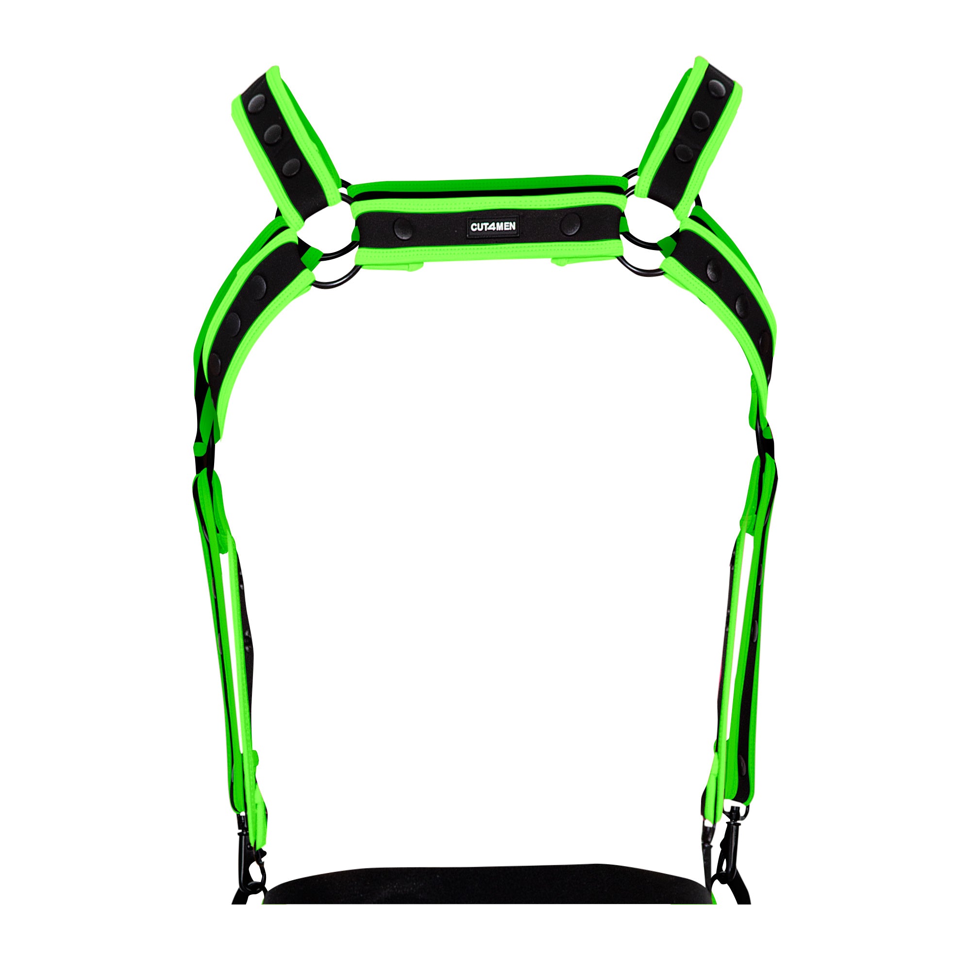 schwarz/grüner Brust-Harness 05 - OS-4