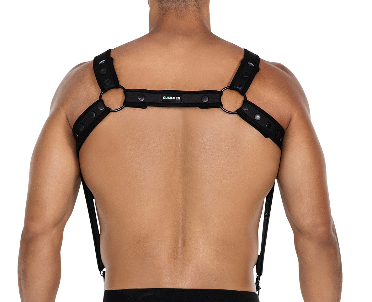 black chest harness 05 - OS