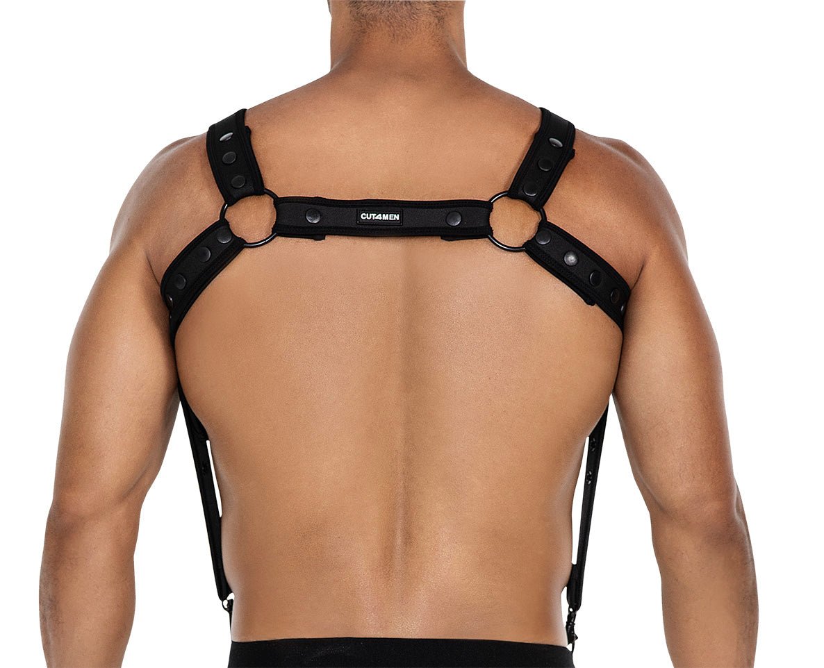 schwarzer Brust-Harness 05 - OS-4