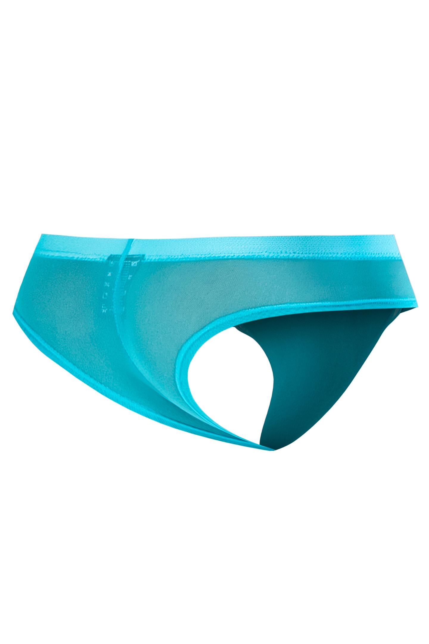 turquoise Mesh Hybrid Cheeky Brief C4MSPX22 GLOW - XL