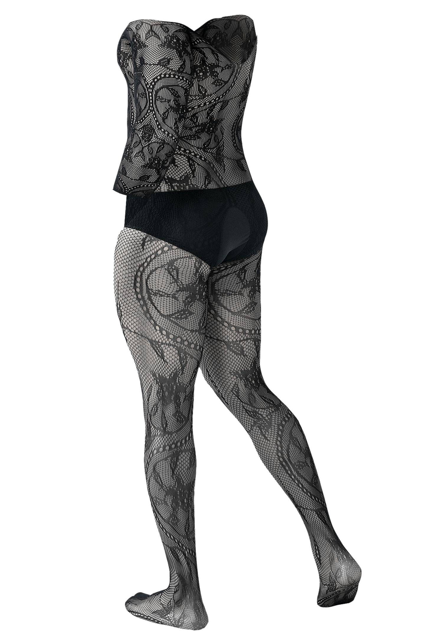 Herren Bodystocking ouvert RAV119 - L/XL