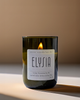 Elysia – Handmade scented candle made from soy wax with woody-floral notes for pure relaxation