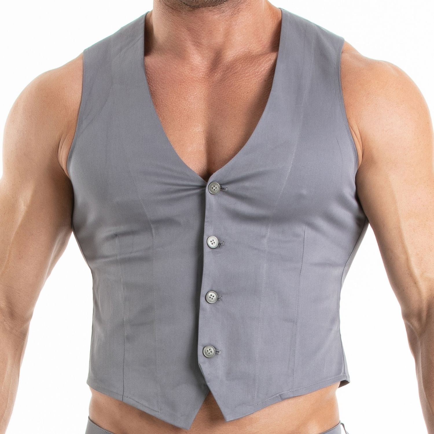 Chino Vest Grey