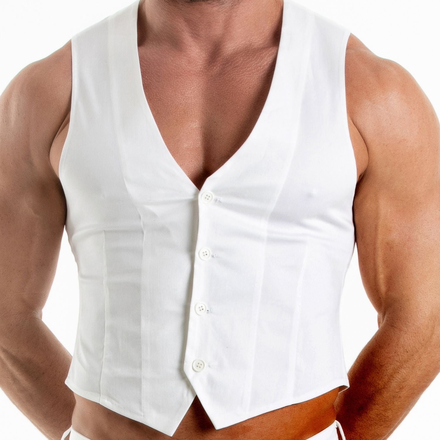 Chino Vest White