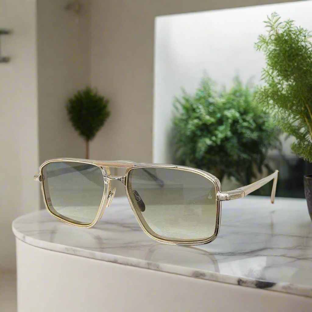 jacques marie mage EARL ultralight titanium, vintage retro square