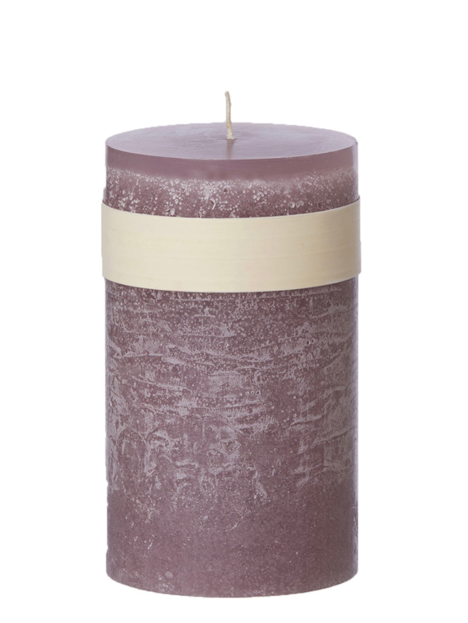 Blockkerze Timber 8x23cm, in vielen Farben