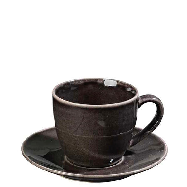 Tasse/Untertasse Nordic Coal, 15cl
