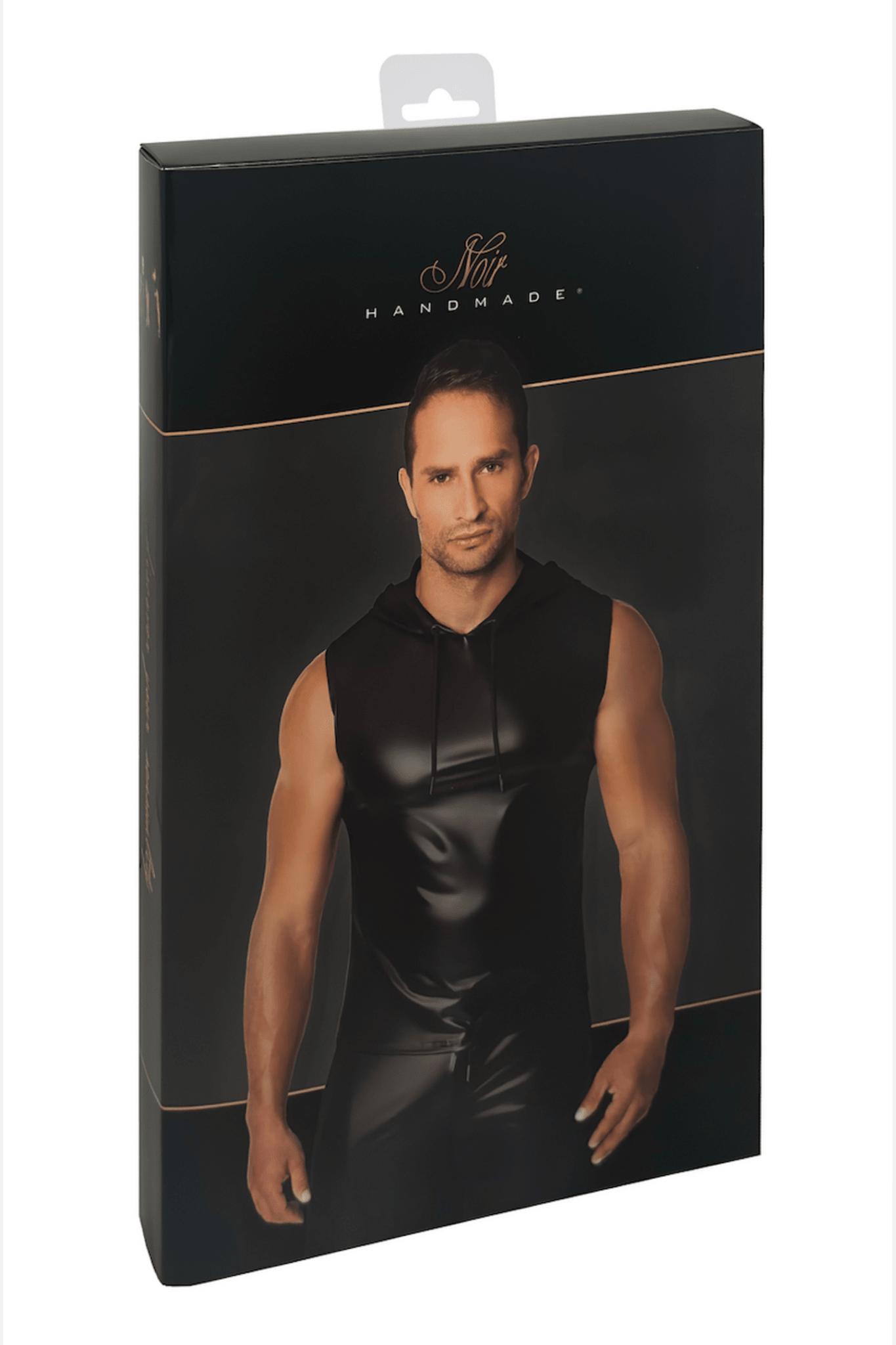 ärmelloses Kapuzenshirt H081 - 3XL - Noir Handmade Men - Shop Deutschland Noodosz