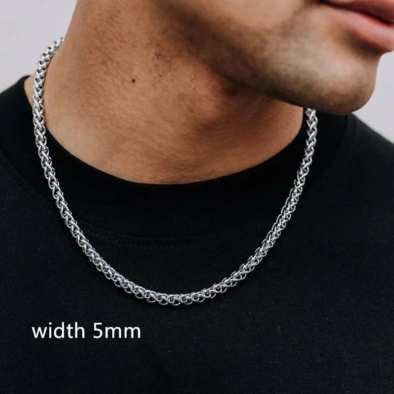 Rope Cuban chain - Stylish necklace for men