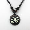 AUM OM Ohm Hindu Buddhist Hinduism Yoga Pendant Necklace - Lucky Charm made of Yak Bone