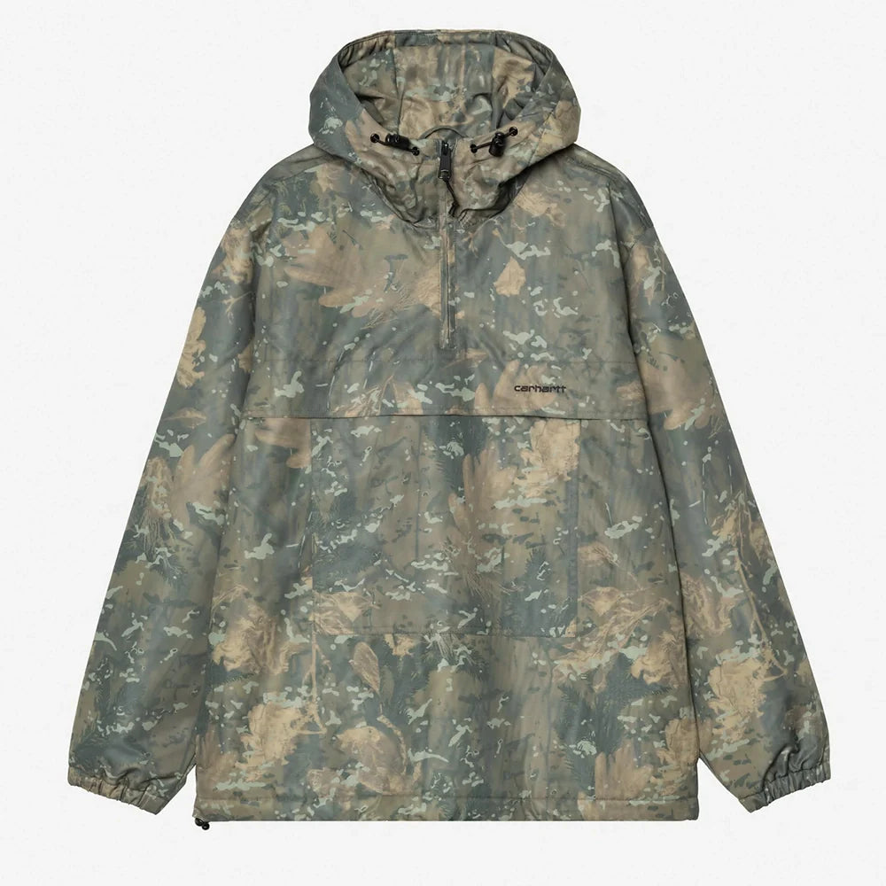 Carhartt WIP Windbreaker Pullover (Winter) - Camo Combi, Green / Black