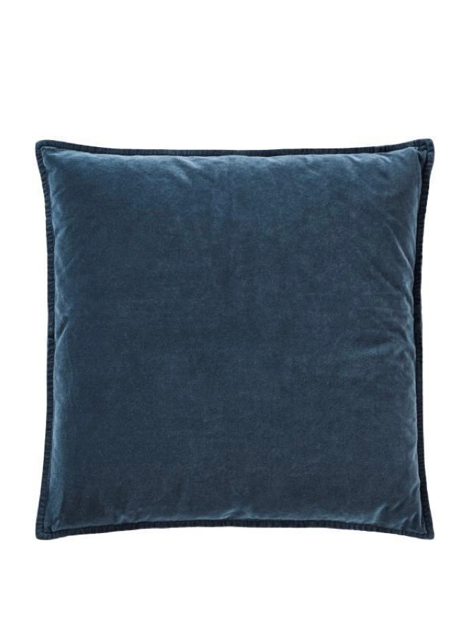 Dekokissen Velours historical blue 52x52cm