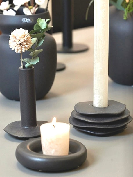 Kerzenhalter Lily Taper schwarz