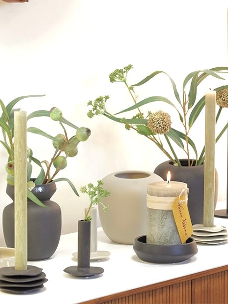 Schale/Kerzenhalter Ania schwarz 14cm