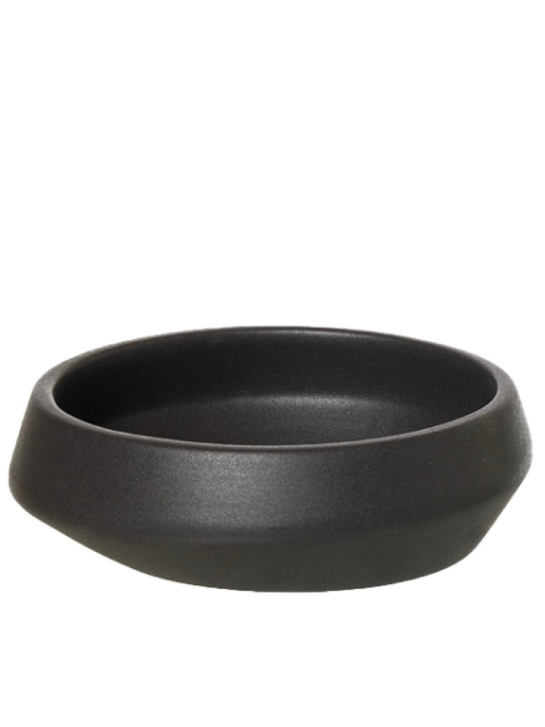 Schale/Kerzenhalter Ania schwarz 14cm