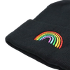 Rainbow beanie (black)