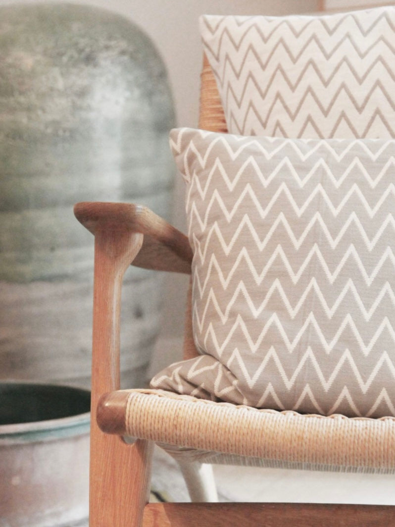 Dekokissen Zig Zag 40x40cm, in 2 Farben