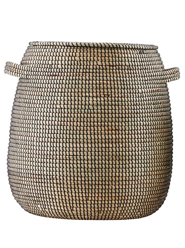 Flechtkorb HDEffect schwarz/natur, in 2 Größen