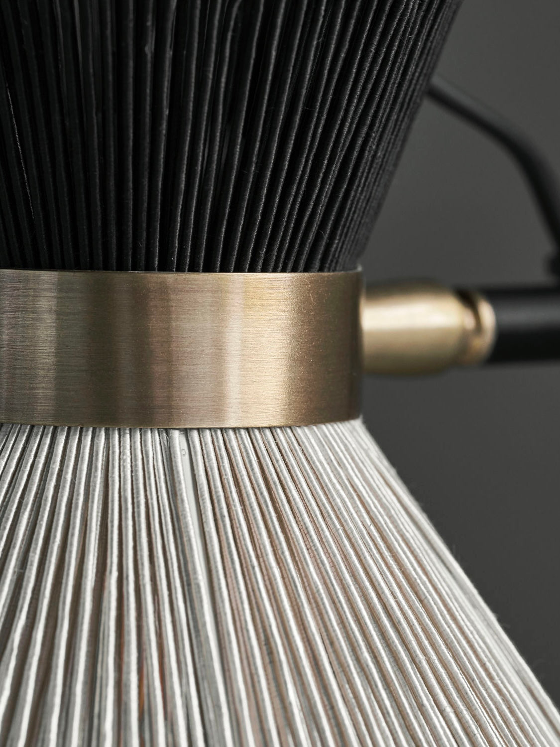 Tischleuchte HD Cord schwarz/natur