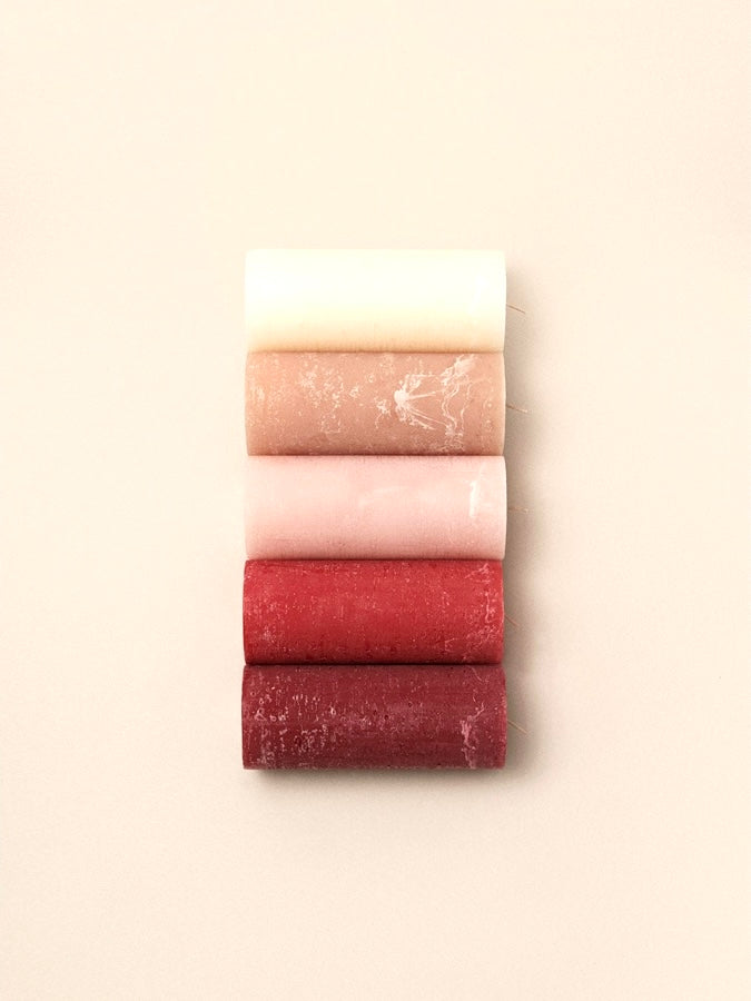 Stumpenkerze Rustic 10x18cm, in mehreren Farben