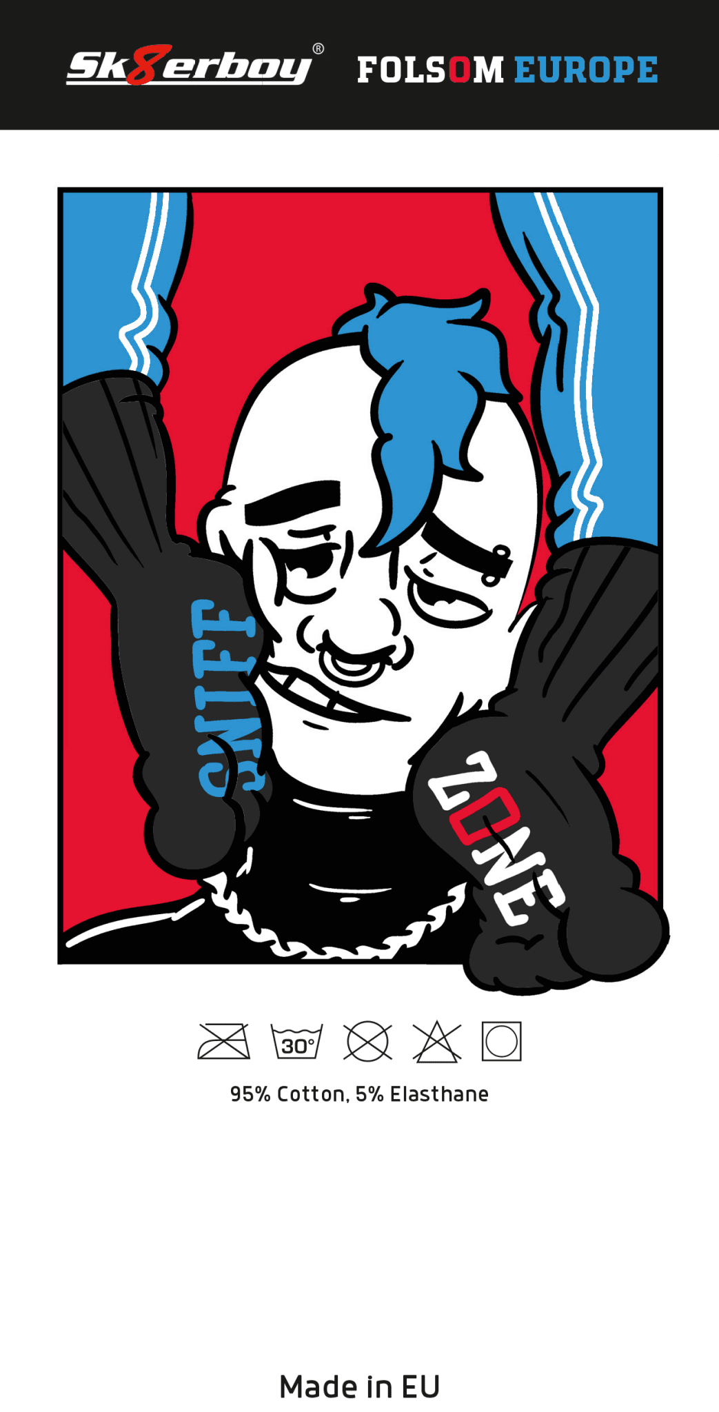 FOLSOM EUROPE x Sk8erboy® SNIFF ZONE Socks schwarz - Sk8erboy® - Shop Deutschland Noodosz