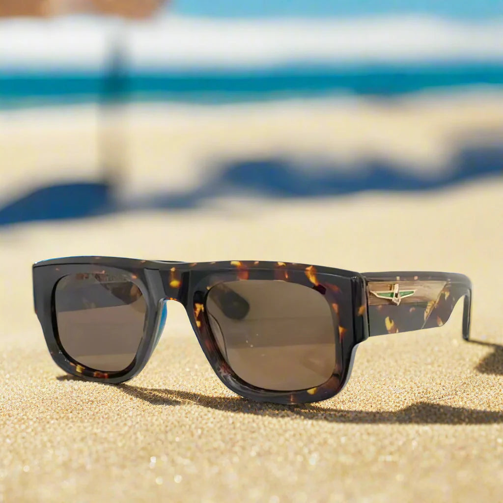 Jacques Marie Mage,THUNDERCLOUD thick solid acetate square Design sunglasses