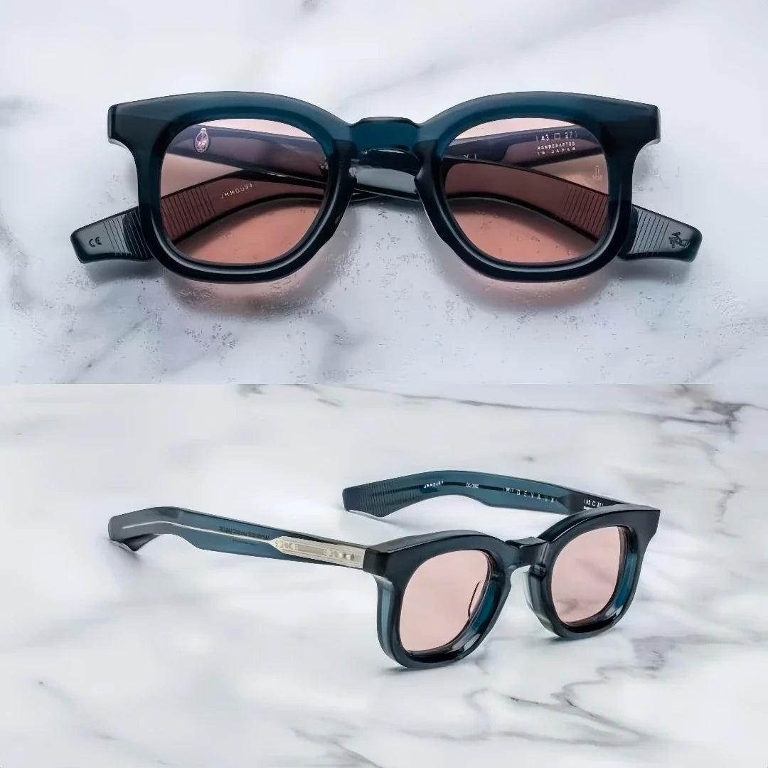 Jacques Marie Mage DEVAUX Inspired sunglasses thick acetate retro square