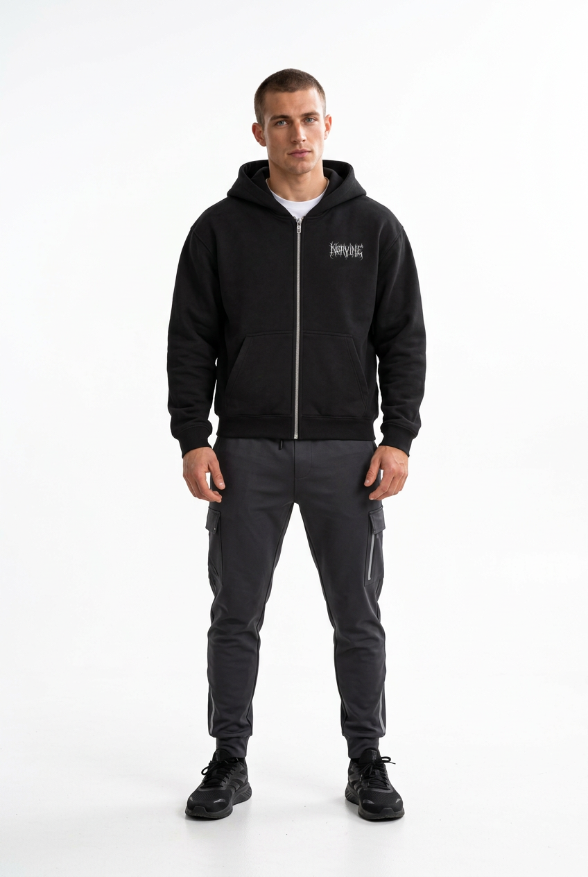 Norvine Zip Hoodie Herren mit großem Rückenprint - Norvine - Shop Deutschland Noodosz