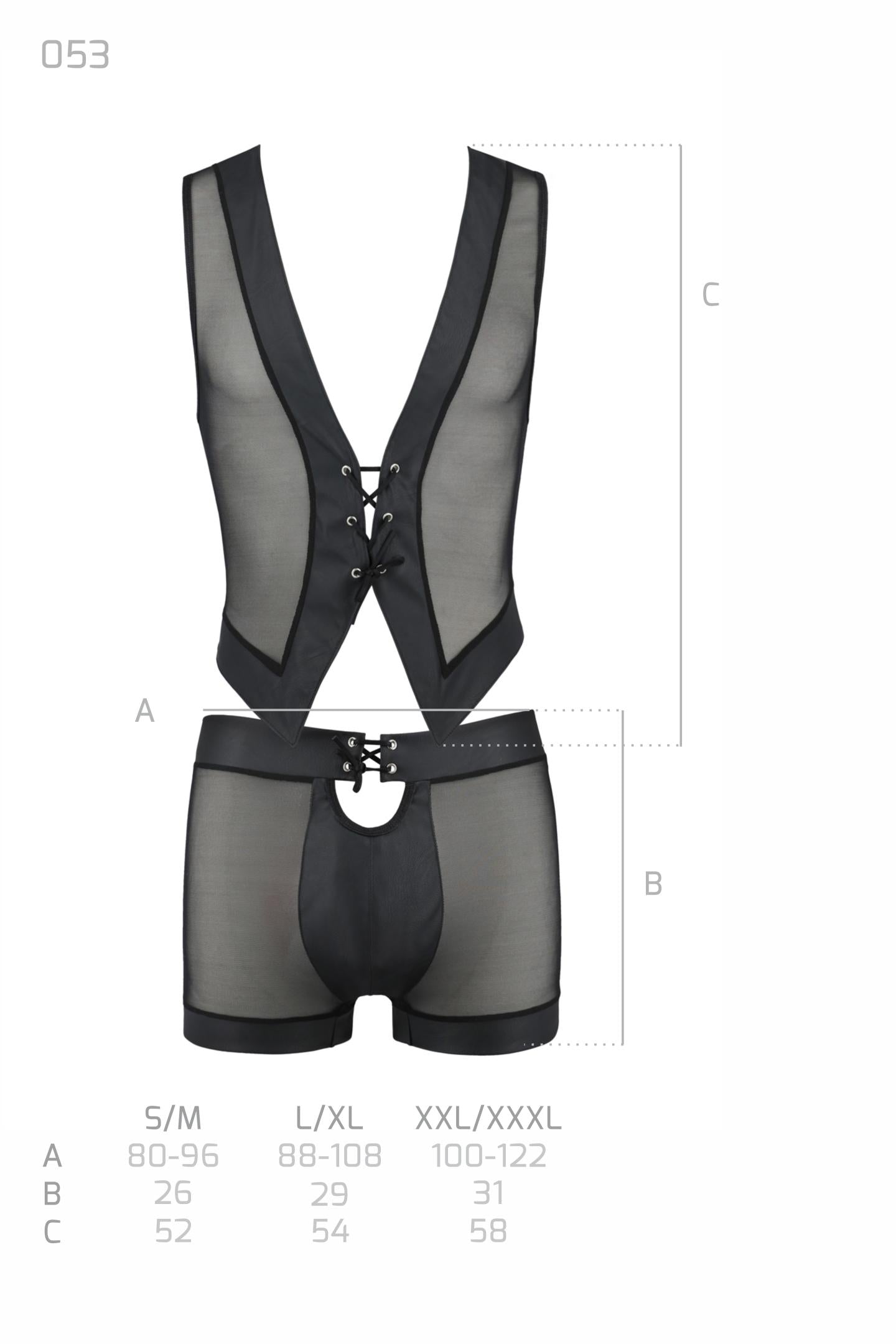 schwarzes Set 053 - 2XL/3XL
