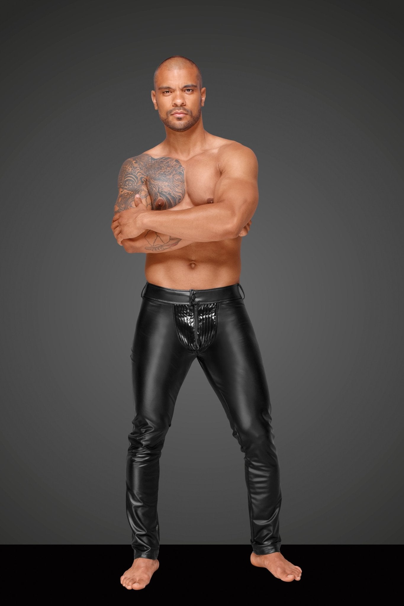 Powerwetlook Herrenhose H051 - XL - Noir Handmade Men - Shop Deutschland Noodosz