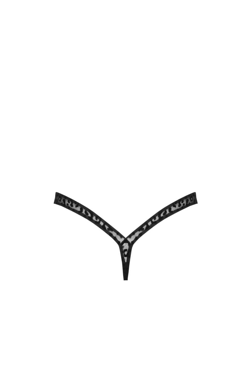 P011 String aus Leopardenflock - 3XL