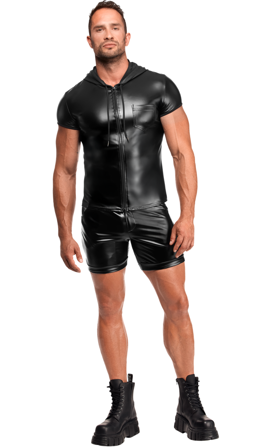 Herren Kapuzen Hemd H085 - 3XL