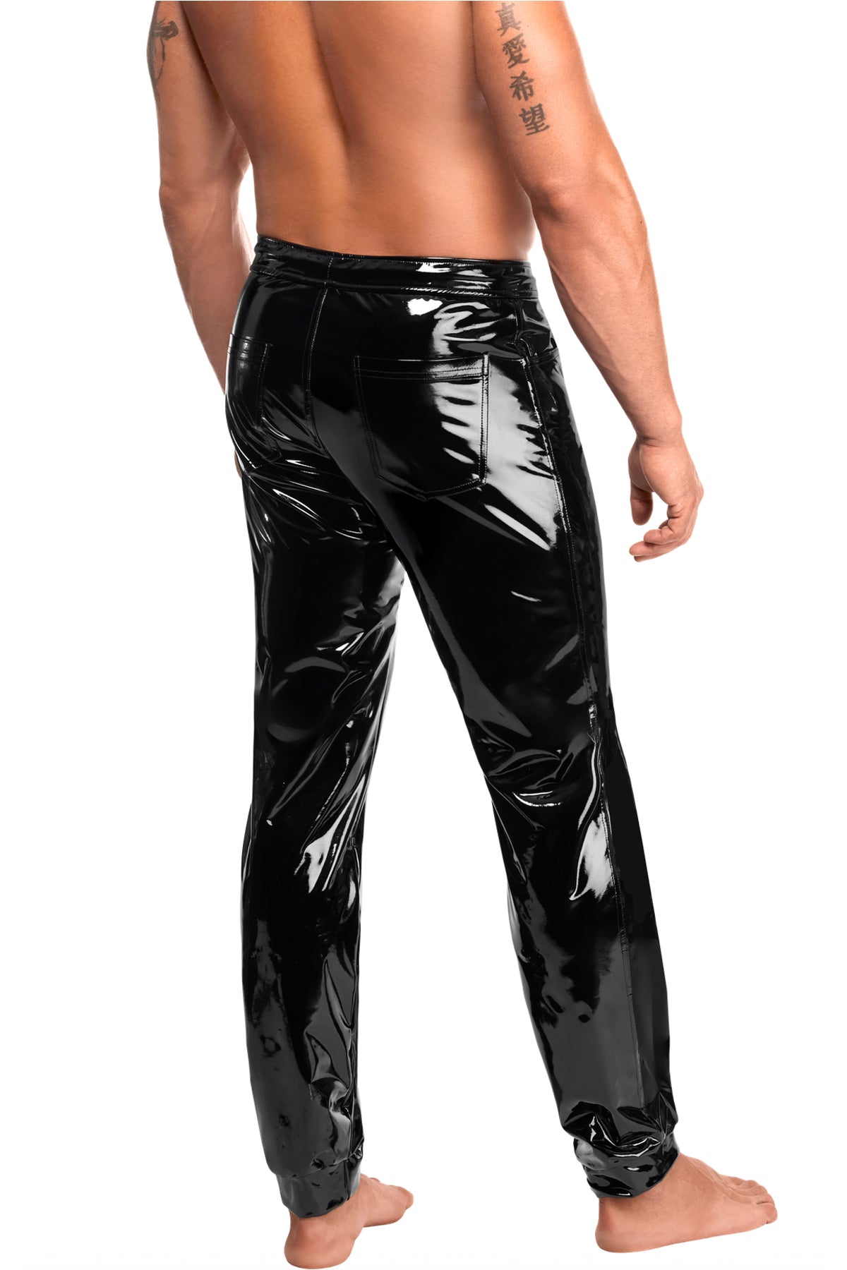 schwarze Lack Hose Voltage H093 - 3XL